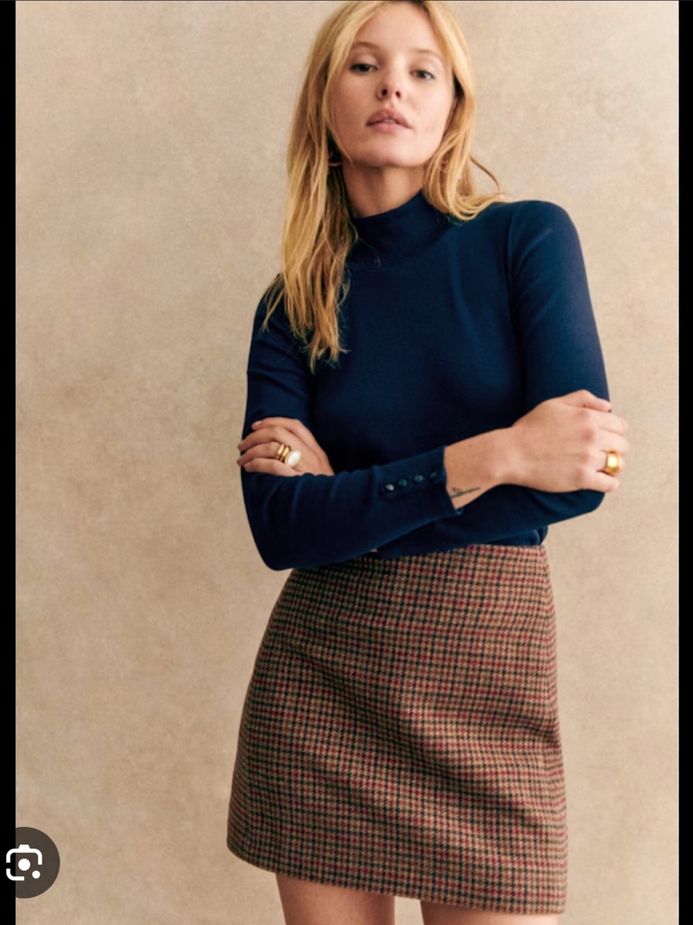 Sezane Felix Jumper in Navy